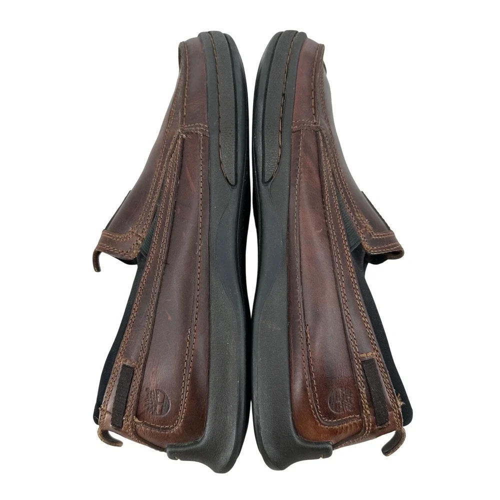 Timberland‎ Men's Brown Leather Slip On Loafers Shoes 74561 Size 9M Casual